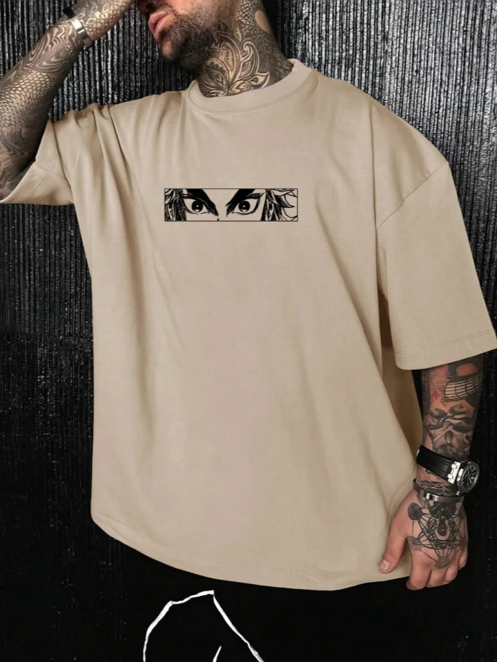 Anime styled T-shirt with short sleeves