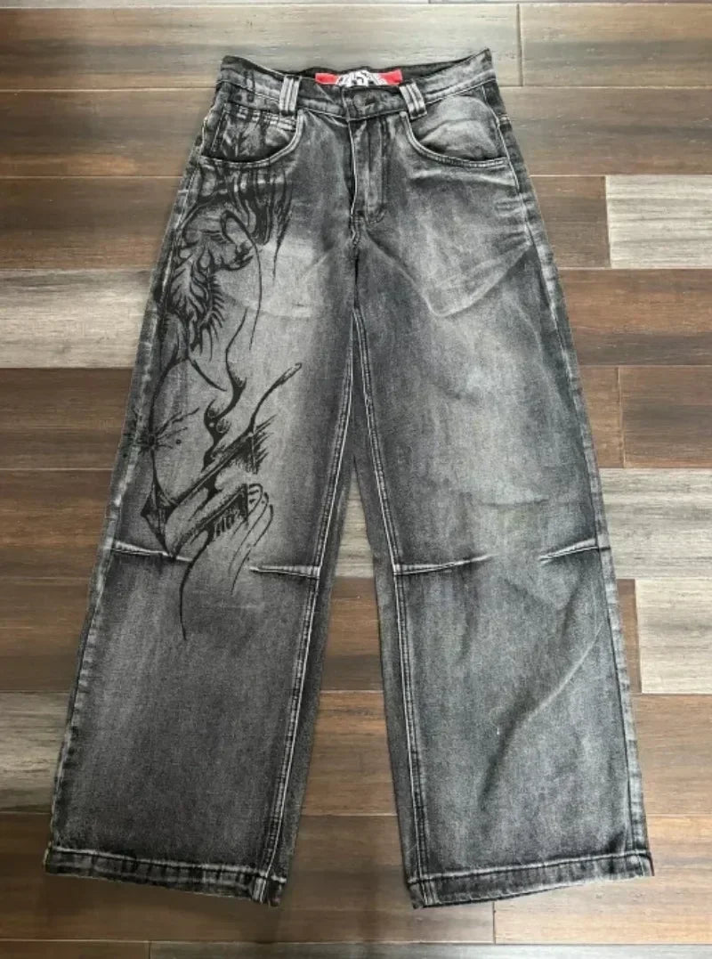 American style baggy jeans