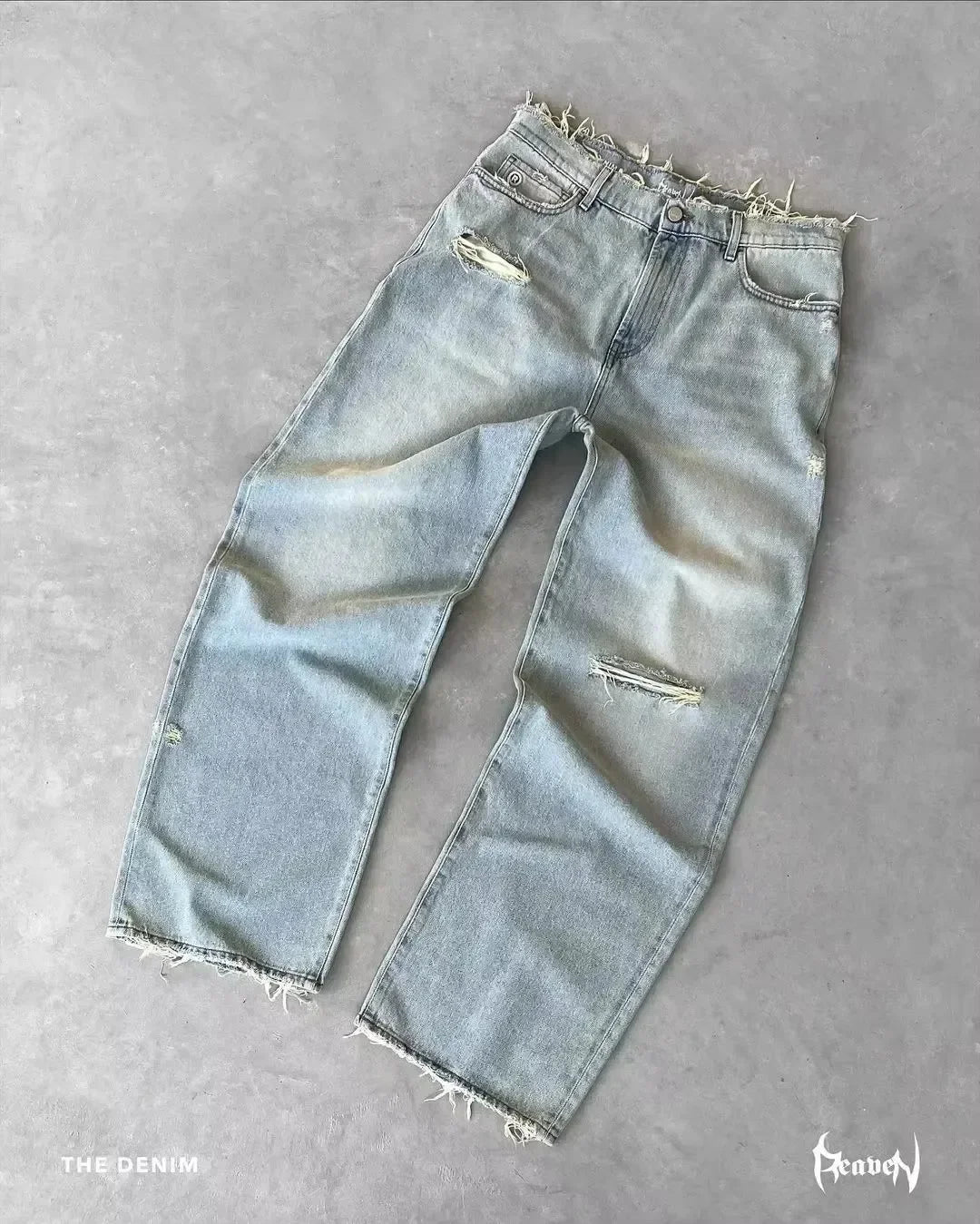 American style baggy jeans