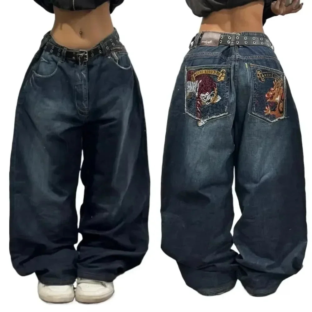 American style baggy jeans